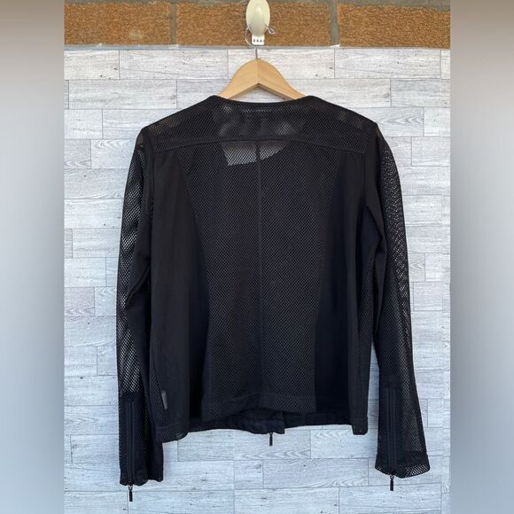 ANATOMIE  black mesh motto jacket size large - Picture 6 of 9